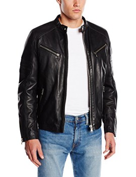 Redskins-Glenstarter-Veste-en-cuir-Manches-longues-Homme-0