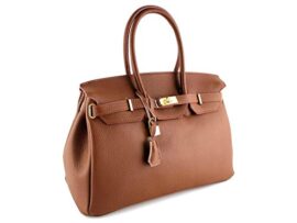 Sac à Main – CUIR Veritable – Fabriqué en Italie – genuine leather bag COLLECTION 2015 MARRON FONCE Sac à Main – CUIR Veritable – Fabriqué en Italie – genuine leather bag COLLECTION 2015 MARRON FONCE