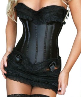 Sexy-de-la-hanche-Jupe-femmes-Corset-Avec-Plus-de-beaut-Body-Corset-en-dentelle-noir-0