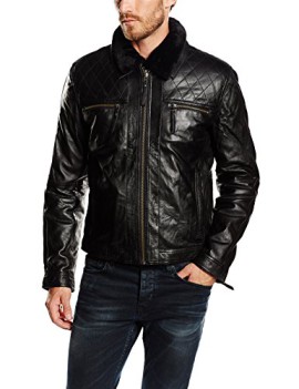 Teddy-Smith-12110569D-Blouson-Veste-en-cuir-Manches-longues-Homme-0