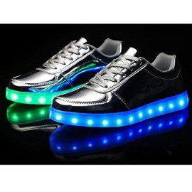 Topteck 7 Couleur Unisexe Homme Femme USB charge LED Lumineux Clignotants Chaussures de Sports Baskets Topteck 7 Couleur Unisexe Homme Femme USB charge LED Lumineux Clignotants Chaussures de Sports Baskets 3