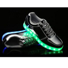 Topteck-7-Couleur-Unisexe-Homme-Femme-USB-charge-LED-Lumineux-Clignotants-Chaussures-de-Sports-Baskets-0-1