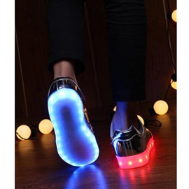 Topteck 7 Couleur Unisexe Homme Femme USB charge LED Lumineux Clignotants Chaussures de Sports Baskets Topteck 7 Couleur Unisexe Homme Femme USB charge LED Lumineux Clignotants Chaussures de Sports Baskets 5