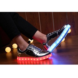 Topteck-7-Couleur-Unisexe-Homme-Femme-USB-charge-LED-Lumineux-Clignotants-Chaussures-de-Sports-Baskets-0-3