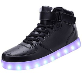 Topteck Femmes Hommes 7 couleurs de recharge USB Light Up Glow Chaussures Flashing Lovers couple Sneakers LED pour le Parti Hip-hop Danse Topteck Femmes Hommes 7 couleurs de recharge USB Light Up Glow Chaussures Flashing Lovers couple Sneakers LED pour le Parti Hip-hop Danse