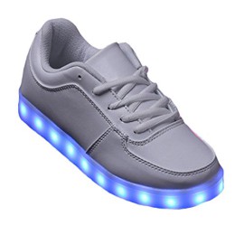 Topteck Femmes Hommes 7 couleurs de recharge USB Light Up Lovers Couple lumineux Sneakers Athletic LED pour le Parti Hip-hop Danse Topteck Femmes Hommes 7 couleurs de recharge USB Light Up Lovers Couple lumineux Sneakers Athletic LED pour le Parti Hip-hop Danse 2