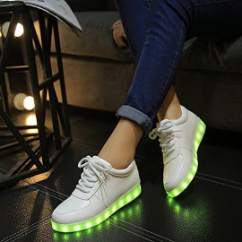 Topteck Femmes Hommes 7 couleurs de recharge USB Light Up Lovers Couple lumineux Sneakers Athletic LED pour le Parti Hip-hop Danse Topteck Femmes Hommes 7 couleurs de recharge USB Light Up Lovers Couple lumineux Sneakers Athletic LED pour le Parti Hip-hop Danse 6