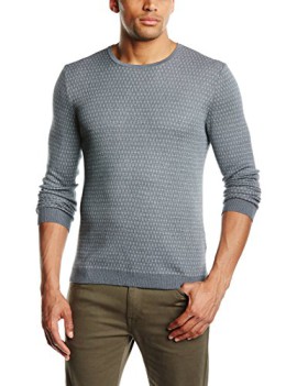 United-Colors-of-Benetton-Printed-Crew-Neck-Pull-Manches-longues-Homme-0