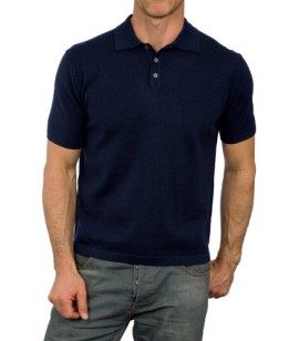 Wool Overs Polo homme en cachemire et coton Wool Overs Polo homme en cachemire et coton 3