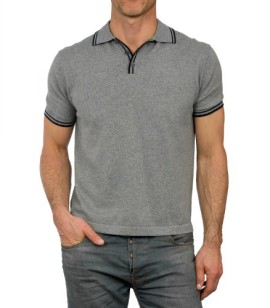 Wool Overs Polo homme en cachemire et coton Wool Overs Polo homme en cachemire et coton