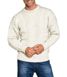 Wool Overs Pull irlandais homme en pure laine Wool Overs Pull irlandais homme en pure laine 3