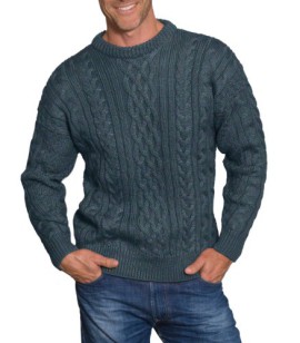 Wool Overs Pull irlandais homme en pure laine Wool Overs Pull irlandais homme en pure laine 2