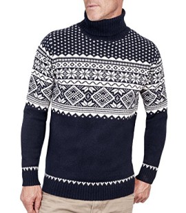 Wool Overs Pull jacquard à col roulé homme Wool Overs Pull jacquard à col roulé homme