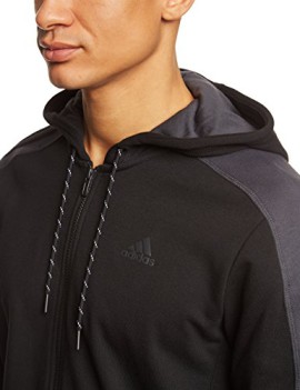 adidas-Linear-3-Stripes-Veste–capuche-zipp-Homme-BlackDark-0-1