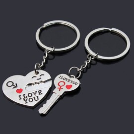 1-Paire-Romantique-Saint-Valentin-Amant-Cur-Porte-Cl-en-2-Partie-Cadeau-Couple-0-2