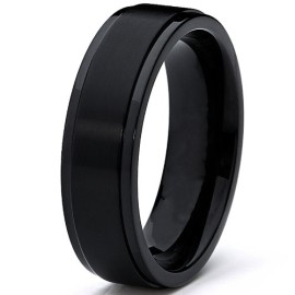 6MM-Bague-de-mariage-en-titane-noire-Pour-Homme-Intrieur-Confort-0-0