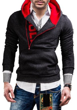 BOLF-Sweat--capuche-Fermeture-clair-BOLF-01-Homme-0