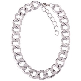 BZ-La-Vie-Chaine-Grosse-Homme-Femme-437cm-Mtal-Boite-Collier-des-Pulls-2-Couleurs-Argent-0