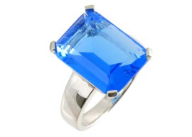 Bague-PR5887-BLUE-TOPAZ-CZ-Femme-Argent-59-Gr-Oxyde-de-zirconium-185-Cts-0