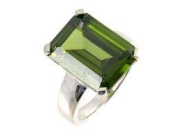 Bague-PR5887-PERIDOT-CZ-Femme-Argent-59-Gr-Oxyde-de-zirconium-185-Cts-0