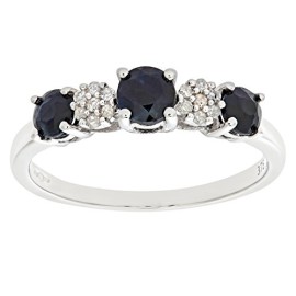 Bague – PR6862 DIA+SAPPHIRE – Femme – Or blanc (9 carats) 1.8 Gr – Saphir – Diamant 0.93 Cts Bague – PR6862 DIA+SAPPHIRE – Femme – Or blanc (9 carats) 1.8 Gr – Saphir – Diamant 0.93 Cts