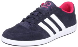 Baskets basses adidas Womens Vlneo Hoops pour dame en bleu marine Baskets basses adidas Womens Vlneo Hoops pour dame en bleu marine