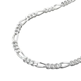 Bijoux-Chane-argent-925-figaro-gourmette-42-cm-0