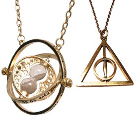 Bijoux Harry Potter. Hermione Granger or ton Horcruxe tourner retourneur de temps et d’or filer Collier Reliques de la Mort Bijoux Harry Potter. Hermione Granger or ton Horcruxe tourner retourneur de temps et d’or filer Collier Reliques de la Mort