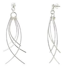 Bijoux Les Poulettes – Boucles d’Oreilles en Argent Rhodié Herbes Sauvages Bijoux Les Poulettes – Boucles d’Oreilles en Argent Rhodié Herbes Sauvages