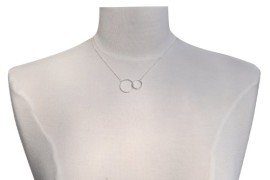 Bijoux Les Poulettes – Collier Argent Deux Cercles Bijoux Les Poulettes – Collier Argent Deux Cercles 3