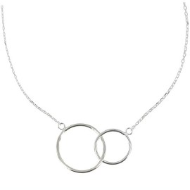 Bijoux Les Poulettes – Collier Argent Deux Cercles Bijoux Les Poulettes – Collier Argent Deux Cercles