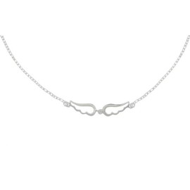 Bijoux Les Poulettes – Collier Argent Deux Petites Ailes d’Ange Ajourées Bijoux Les Poulettes – Collier Argent Deux Petites Ailes d’Ange Ajourées