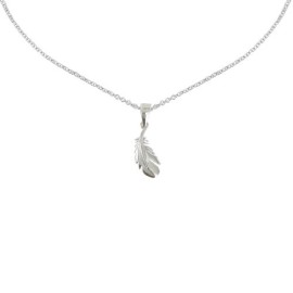 Bijoux Les Poulettes – Collier Argent Rhodié Plume d’Oiseau Bijoux Les Poulettes – Collier Argent Rhodié Plume d’Oiseau