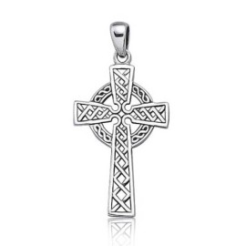 Bling-Jewelry-925-Argent-Sterling-croix-celtique-religieux-poigne-0