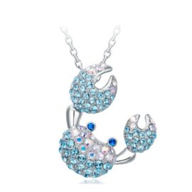 Blue Pearls-Pendentif Crabe Cristal Swarovski Element-CRY E252 J Blue Pearls-Pendentif Crabe Cristal Swarovski Element-CRY E252 J 2