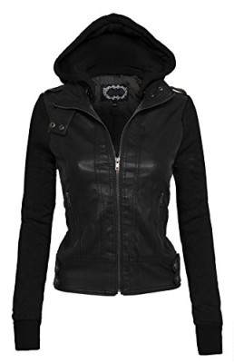 Casual-veste-manteau-en-cuir-de-moto-glissire-molleton--capuche-manches-longues-0