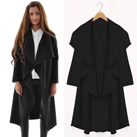 Cravog Femme Ouvrir avant Trench Cardigan Veste Manteau Gilet cape Hauts Pardessus Ponchos Cravog Femme Ouvrir avant Trench Cardigan Veste Manteau Gilet cape Hauts Pardessus Ponchos 3