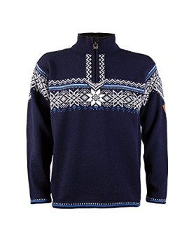 Dale-of-norway-holmenkollen-pullover-masculine-pull-pour-homme-bleu-marineblancbleu-taille-xXL-91541-h-0