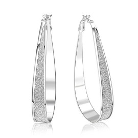 Dawanza-Boucles-dOreilles-Plaqu-Argent-Crole-Femme-Anneau-0