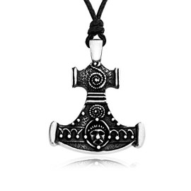 Design-Mythique-Marteau-De-Thor-Collier-Pendentif-en-tain-0