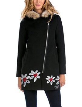 Desigual Six – Caban – À capuche – Manches longues – Femme Desigual Six – Caban – À capuche – Manches longues – Femme