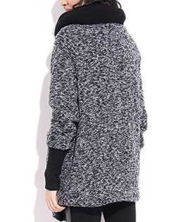 ELLAZHU Femme Manteau Tricot Lâche Col Châle Solide Taille Unique GY484 ELLAZHU Femme Manteau Tricot Lâche Col Châle Solide Taille Unique GY484 3