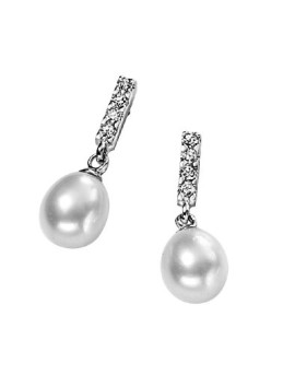 Elements – E3385W – Boucles d’Oreilles Pendantes Femme – Argent 1 Gr – Perle Elements – E3385W – Boucles d’Oreilles Pendantes Femme – Argent 1 Gr – Perle 2