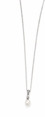 Elements-P3879W-Collier-Femme-Argent-9251000-136-Gr-PerleOxyde-de-zirconium-Perle-deau-douce-0-0