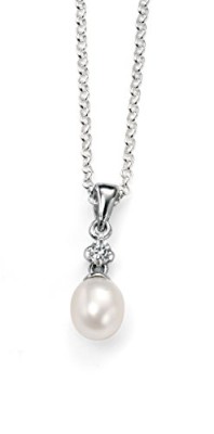 Elements-P3879W-Collier-Femme-Argent-9251000-136-Gr-PerleOxyde-de-zirconium-Perle-deau-douce-0-1