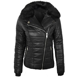 FEMMES-FAUX-CUIR-POUR-FEMMES-VESTE-AVIATEUR-DTACHABLE-COL-FOURRURE-MANTEAU-HIVER-TAILLE-0