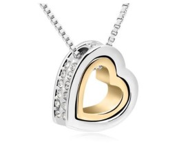 GoSparking-Crystal-Clear-Double-coeur-18K-Rose-or-blanc-plaqu-le-collier-pendant-en-alliage-avec-le-cristal-autrichien-pour-les-femmes-0