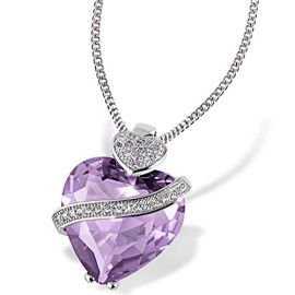 Goldmaid-Collier-avec-pendentif-Coeur-Argent-9251000-Oxyde-de-Zirconium-Violet-45-cm-Fa-C836S-0