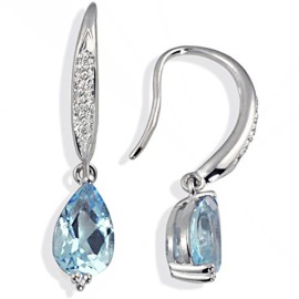 Goldmaid-Fa-O2754WG375-Boucles-doreille-Femme-Or-blanc-9-cts-21-Gr-Diamant-Topaze-004-Cts-0-2