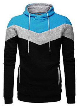 HEMOON-Homme-Sweat-shirt-avec-capuche-Vetement-de-sport-Pullover-Cordon-0-0